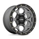 Jante aluminium 4x4 KMC KM541 Dirty Harry Satin Gray W/ Black LIP • 17"x8.5" • 6x139.7 • CB106.1 • ET18 