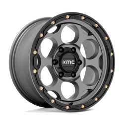 Jante aluminium 4x4 KMC KM541 Dirty Harry Satin Gray W/ Black LIP • 17"x8.5" • 6x139.7 • CB106.1 • ET18