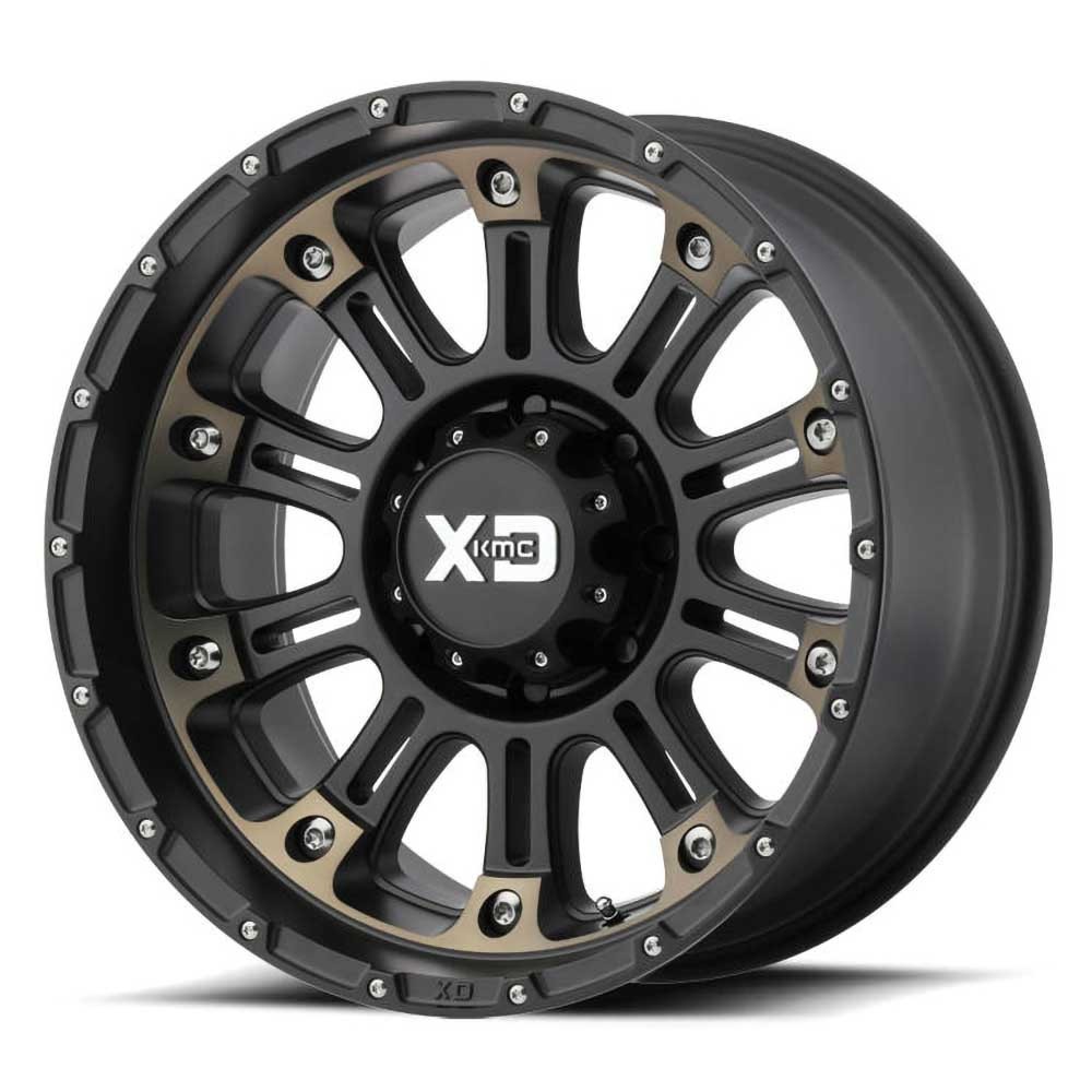 Jante aluminium 4x4 KMC XD829 Hoss II Satin Black/Machined Dark Tint XD Series • 17"x9" • 6x139.7 • CB106.25 • ET18