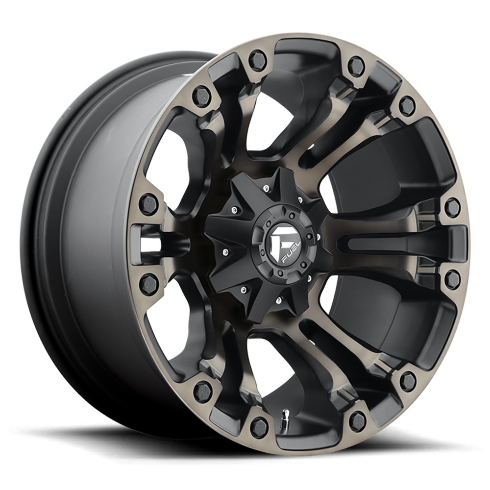 Jante aluminium 4x4 FUEL D569 Vapor Matte Black Double Dark Tint • 17"x9" • 6x139.7 • CB106.1 • ET20