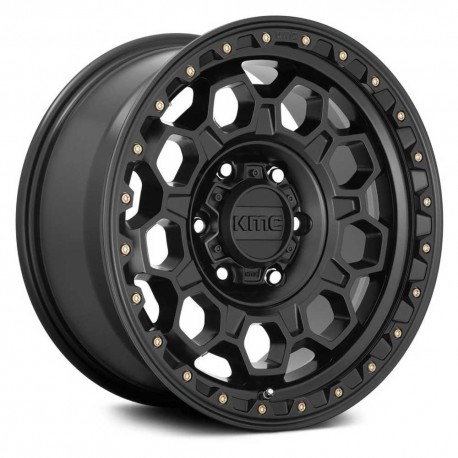 Jante aluminium 4x4 KMC KM545 Trek Satin Black • 17"x8" • 6x139.7 • CB100.3 • ET35 