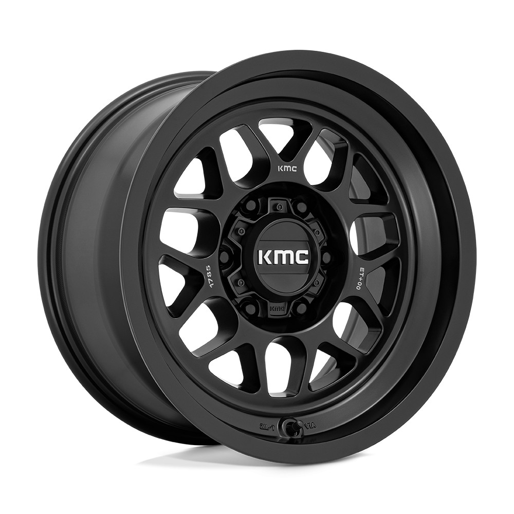 Jante aluminium 4x4 KMC KM725 Terra Satin Black • 17"x8,5" • 6x139.7 • CB106,1 • ET0.0