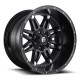 Jante aluminium 4x4 FUEL D531 Hostage Matte Black • 17"x8.5" • 6x139.7 / 6x114.3 • CB78.1 • ET14 