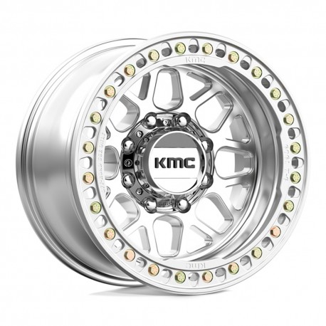 Jante aluminium 4x4 KMC KM235 Grenade Crawl Beadlock Machined • 17"x9" • 8x165.1 • CB125.1 • ET-38 