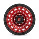 Jante aluminium 4x4 FUEL D632 Zephyr Candy RED Black Bead Ring • 17"x9" • 8x165.1 • CB125.1 • ET-12 