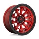 Jante aluminium 4x4 FUEL D695 Covert Candy RED Black Bead Ring • 17"x9" • 8x165.1 • CB125.1 • ET1 