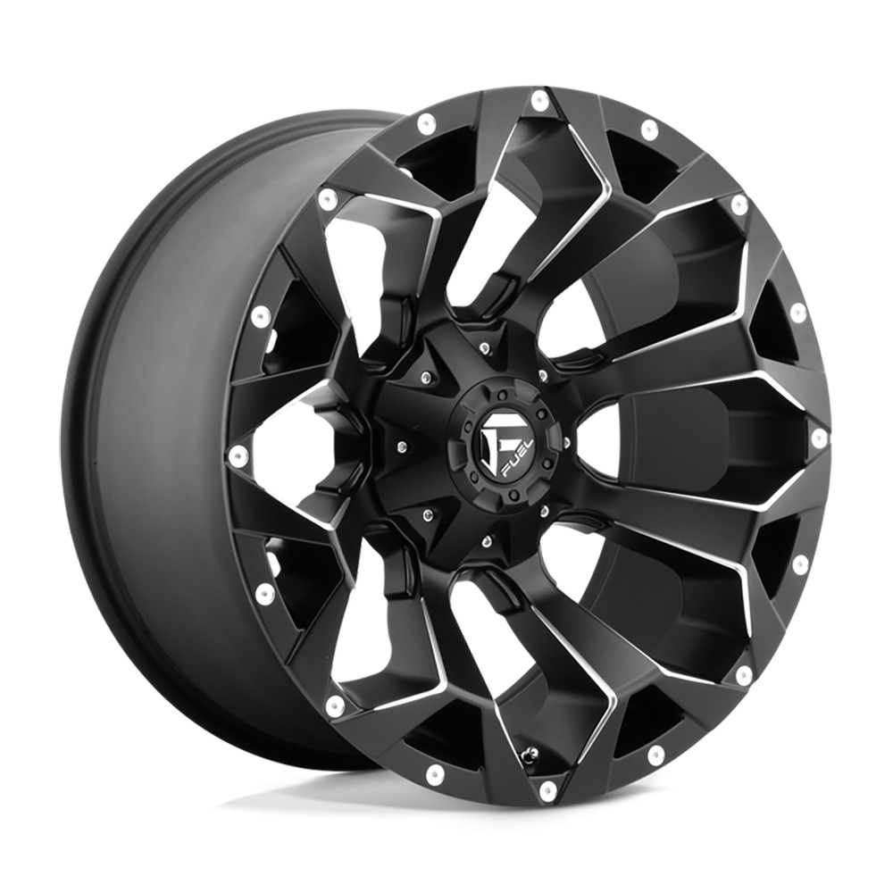 Jante aluminium 4x4 FUEL D546 Assault Matte Black Milled • 17"x9" • 8x165.1 • CB125.1 • ET1