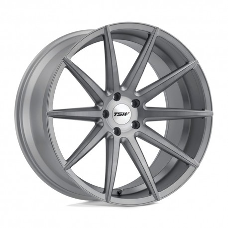 Jante aluminium 4x4 TSW Clypse Titanium W/ Matte Brushed Face • 18"x8.5" • 5x114.3 • CB76.1 • ET30 