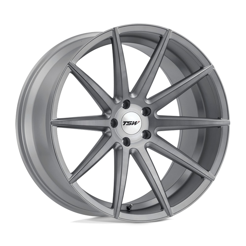 Jante aluminium 4x4 TSW Clypse Titanium W/ Matte Brushed Face • 18"x8.5" • 5x114.3 • CB76.1 • ET30