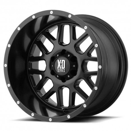 Jante aluminium 4x4 KMC XD820 Grenade Satin Black XD Series • 18"x8" • 5x120 • CB74.1 • ET38 