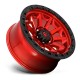 Jante aluminium 4x4 FUEL D695 Covert Candy RED Black Bead Ring • 18"x9" • 5x127 • CB71.5 • ET-12 