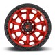 Jante aluminium 4x4 FUEL D695 Covert Candy RED Black Bead Ring • 18"x9" • 5x127 • CB71.5 • ET-12 