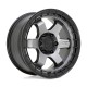 Jante aluminium 4x4 FUEL D752 Block Matte Gunmetal W/ Black Ring • 18"x9" • 5x127 • CB71.5 • ET-12 