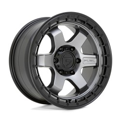 Jante aluminium 4x4 FUEL D752 Block Matte Gunmetal W/ Black Ring • 18"x9" • 5x127 • CB71.5 • ET-12 