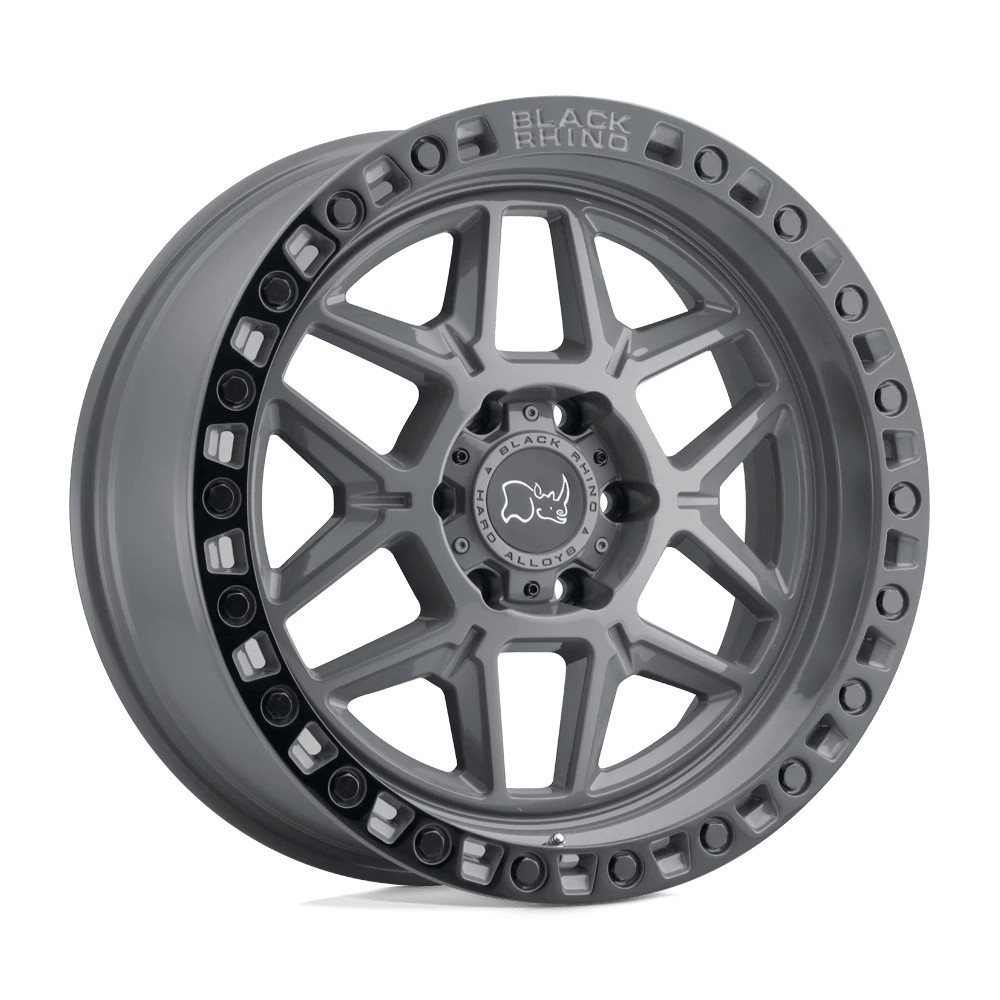 Jante aluminium 4x4 BLACK RHINO Battleship Gray W/ Black Ring Kelso • 18"x9" • 5x127 • CB71.5 • ET0