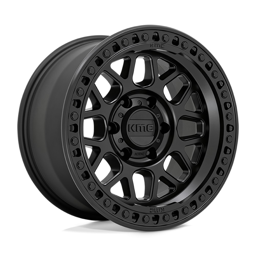 Jante aluminium 4x4 KMC KM549 GRS Satin Black • 18"x9" • 5x127 • CB71.5 • ET18