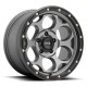 Jante aluminium 4x4 KMC KM541 Dirty Harry Satin Gray W/ Black LIP • 18"x8.5" • 5x127 • CB71.5 • ET18 