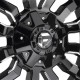 Jante aluminium 4x4 FUEL D596 Sledge Matte Black/Gloss Black Lip • 18"x8" • 5x127 / 5x110 • CB72.56 • ET35 