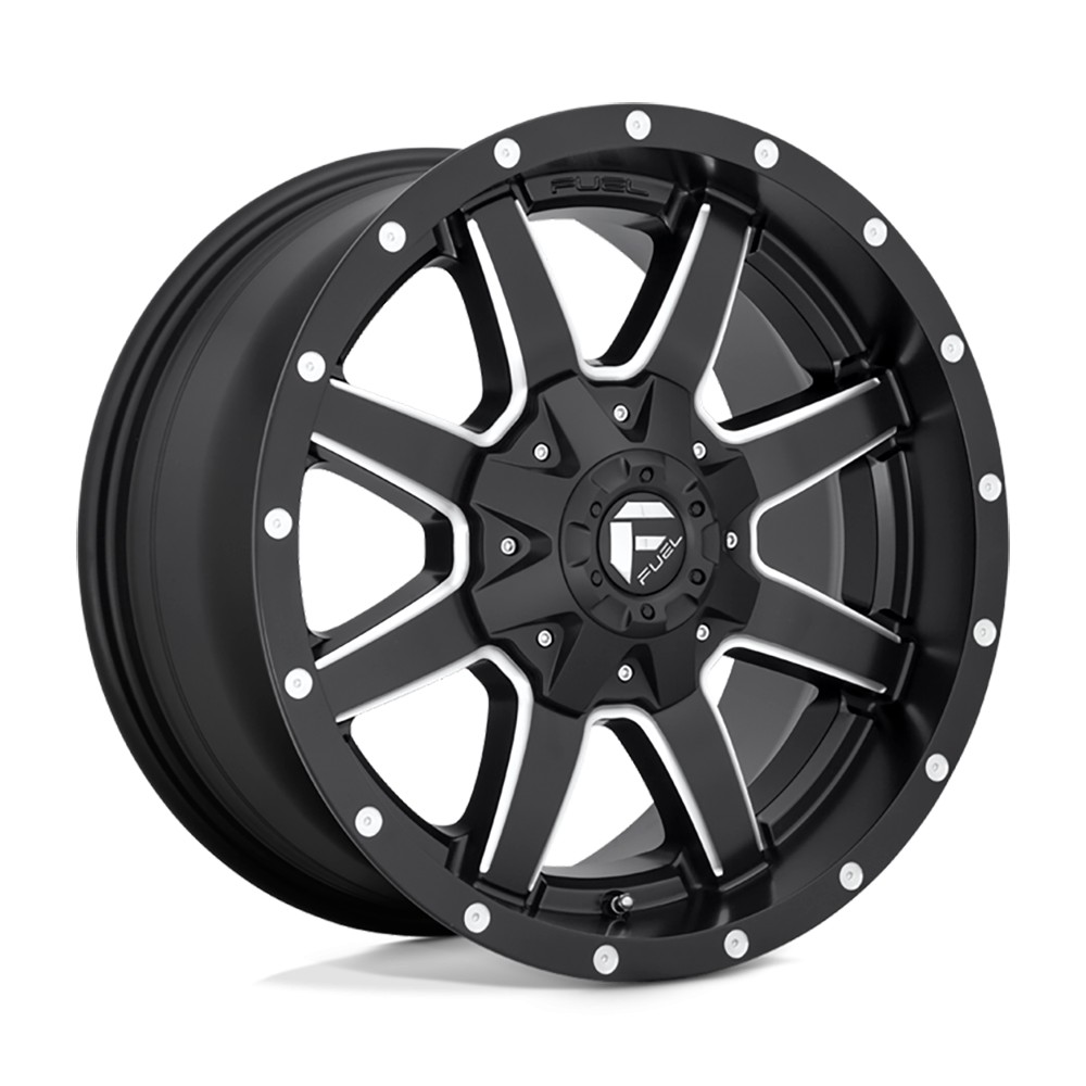 Jante aluminium 4x4 FUEL D538 Maverick Matte Black Milled • 18"x9" • 5x127 / 5x114.3 • CB78.1 • ET-12