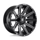 Jante aluminium 4x4 FUEL D615 Contra Gloss Black Milled • 18"x9" • 5x127 / 5x114.3 • CB78.1 • ET-12 