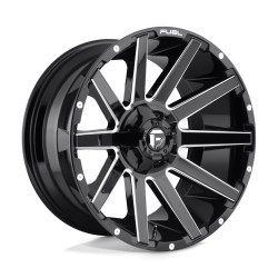 Jante aluminium 4x4 FUEL D615 Contra Gloss Black Milled • 18"x9" • 5x127 / 5x114.3 • CB78.1 • ET-12