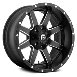 Jante aluminium 4x4 FUEL D538 Maverick Matte Black Milled • 18"x9" • 5x127 / 5x139.7 • CB87.1 • ET20 