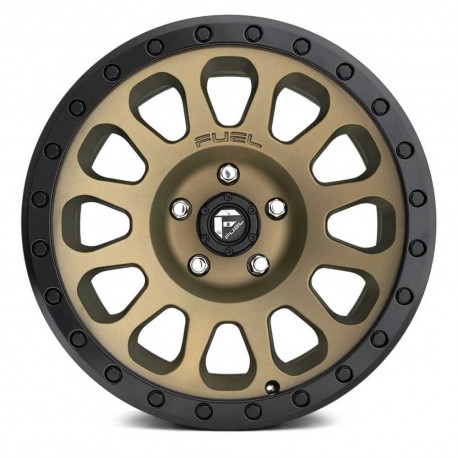 Jante aluminium 4x4 FUEL D600 Vector Matte Bronze/Black Bead Ring • 18"x9" • 5x150 • CB110.1 • ET20 