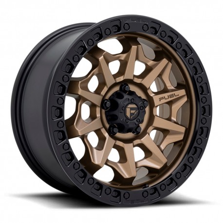 Jante aluminium 4x4 FUEL D696 Covert Matte Bronze Black Bead Ring • 18"x9" • 6x139.7 • CB106.1 • ET-12 