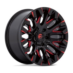 Jante aluminium 4x4 FUEL D829 Quake Gloss Black Milled RED Tint • 18"x9" • 6x139.7 • CB106.1 • ET1 