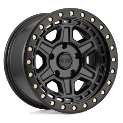 Jante aluminium 4x4 BLACK RHINO Matte Black W/ Brass Bolts Reno • 18"x9.5" • 6x139.7 • CB112.1 • ET12 