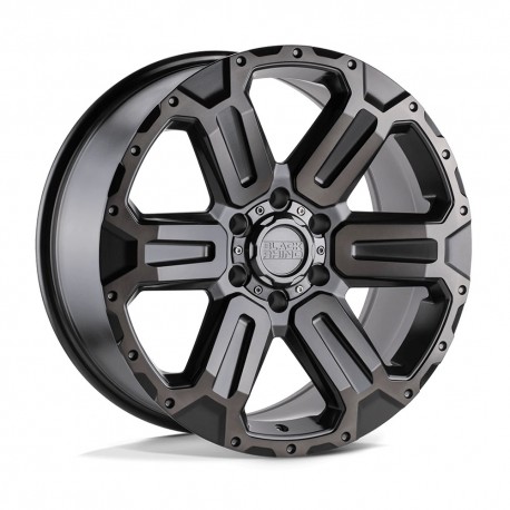 Jante aluminium 4x4 BLACK RHINO Matte Gunmetal W/ Brushed Face & Gunmetal Tint Wanaka • 18"x9" • 6x139.7 • CB112.1 • ET12 