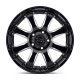 Jante aluminium 4x4 BLACK RHINO Gloss Black W/ Milled Spokes Sierra • 18"x9" • 6x139.7 • CB112.1 • ET12 