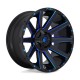 Jante aluminium 4x4 FUEL D644 Contra Gloss Black Blue Tinted Clear • 18"x9" • 6x139.7 / 6x135 • CB106.1 • ET-12 