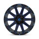 Jante aluminium 4x4 FUEL D644 Contra Gloss Black Blue Tinted Clear • 18"x9" • 6x139.7 / 6x135 • CB106.1 • ET-12 