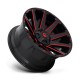 Jante aluminium 4x4 FUEL D643 Contra Gloss Black RED Tinted Clear • 18"x9" • 6x139.7 / 6x135 • CB106.1 • ET-12 