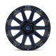 Jante aluminium 4x4 FUEL D644 Contra Gloss Black Blue Tinted Clear • 18"x9" • 6x139.7 / 6x135 • CB106.1 • ET1 