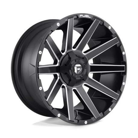 Jante aluminium 4x4 FUEL D616 Contra Matte Black Milled • 18"x9" • 6x139.7 / 6x135 • CB106.1 • ET1 