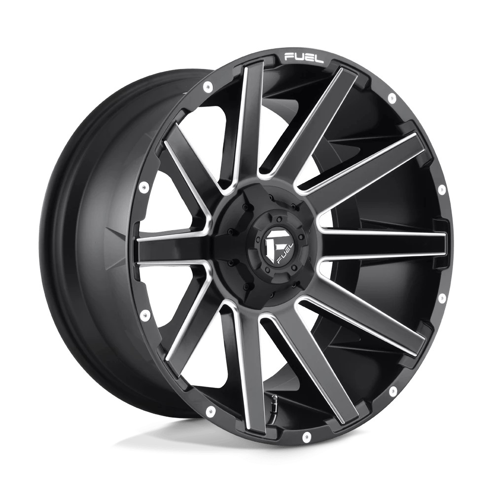 Jante aluminium 4x4 FUEL D616 Contra Matte Black Milled • 18"x9" • 6x139.7 / 6x135 • CB106.1 • ET1