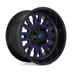 Jante aluminium 4x4 FUEL D645 Stroke Gloss Black Blue Tinted Clear • 18"x9" • 6x139.7 / 6x135 • CB106.1 • ET20