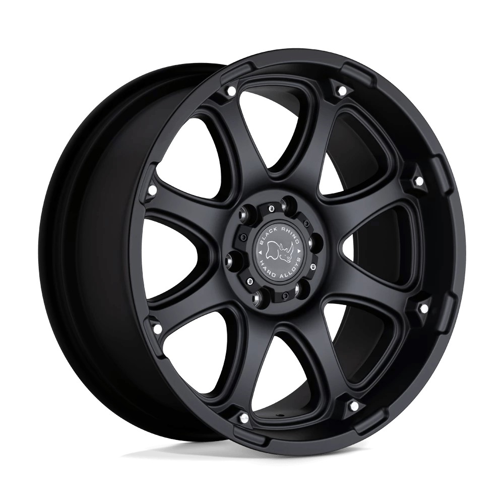 Jante aluminium 4x4 BLACK RHINO Matte Black Glamis • 18"x9" • 8x165.1 • CB122.4 • ET12