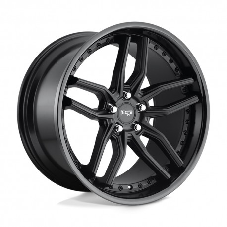 Jante aluminium 4x4 NICHE ROAD WHEELS M194 Methos Gloss Black Matte Black • 20"x9" • 5x120 • CB72.56 • ET35 