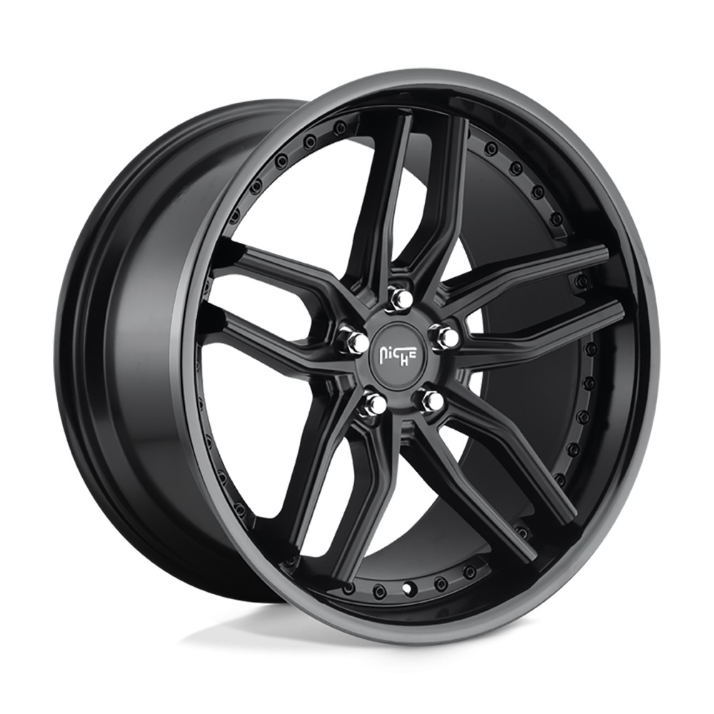 Jante aluminium 4x4 NICHE ROAD WHEELS M194 Methos Gloss Black Matte Black • 20"x9" • 5x120 • CB72.56 • ET35