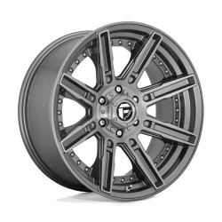 Jante aluminium 4x4 FUEL D710 Rogue Platinum Brushed GUN Metal Tinted Clear • 20"x9" • 5x127 • CB71.5 • ET1 