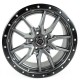 Jante aluminium 4x4 FUEL D680 Rebel 5 Anthracite Gun Metal/Black Ring • 20"x9" • 5x127 • CB71.5 • ET20 