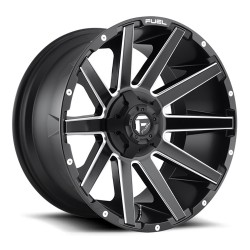 Jante aluminium 4x4 FUEL D616 Contra Matte Black Milled • 20"x10" • 5x127 / 5x114.3 • CB78.1 • ET-18 