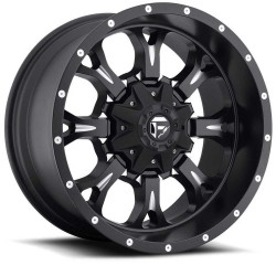 Jante aluminium 4x4 FUEL D517 Krank Matte Black Milled • 20"x9" • 5x127 / 5x139.7 • CB87.1 • ET20 