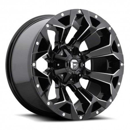 Jante aluminium 4x4 FUEL D576 Assault Gloss Black Milled • 20"x9" • 5x139.7 / 5x150 • CB110.1 • ET20 