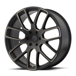 Jante aluminium 4x4 BLACK RHINO Matte Black/Dark Tint Milled Kunene • 20"x9" • 5x150 • CB110.1 • ET25 