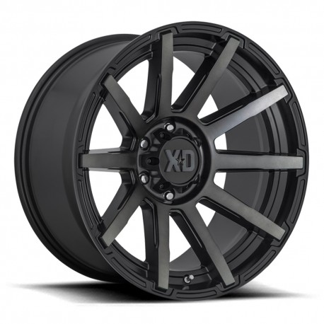 Jante aluminium 4x4 KMC XD847 Outbreak Satin Black W/ Gray Tint XD Series • 20"x9" • 6x135 • CB87.1 • ET18 