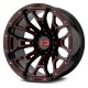 Jante aluminium 4x4 KMC XD841 Boneyard Gloss Black Milled With Red Tint XD Series • 20"x10" • 6x139.7 • CB106.25 • ET-18 